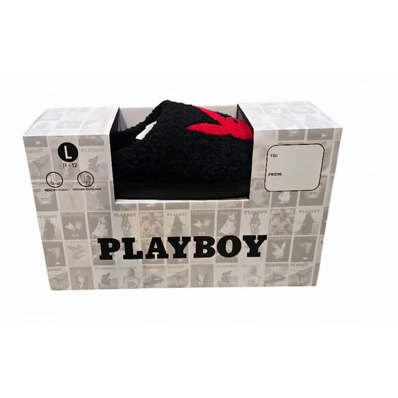 Playboy Logo Bunny Indoor/Outdoor Memory Foam Slippers - Picture 6 of 6